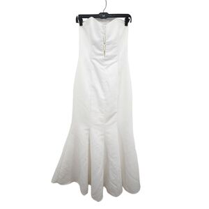 Jessica McClintock for Gunne Sax Women's Corset Closure Strapless Wedding Dress